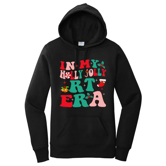 Retro In My HollyJolly RT Respiratory Therapy Era Christmas Women's Pullover Hoodie