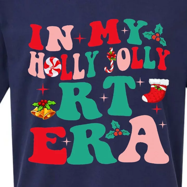 Retro In My HollyJolly RT Respiratory Therapy Era Christmas Sueded Cloud Jersey T-Shirt