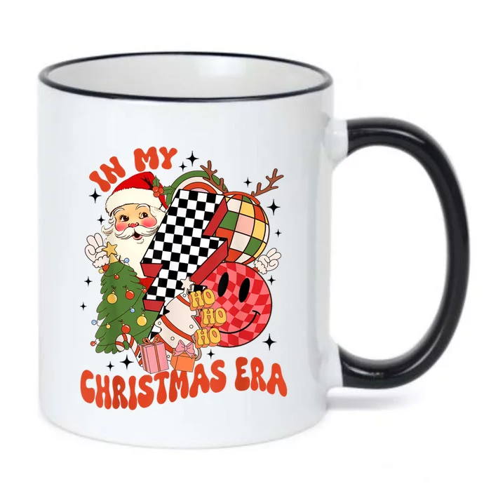 Retro In My Christmas Era Funny Christmas Gift Black Color Changing Mug