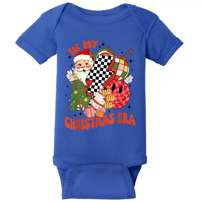 Retro In My Christmas Era Funny Christmas Gift Baby Bodysuit