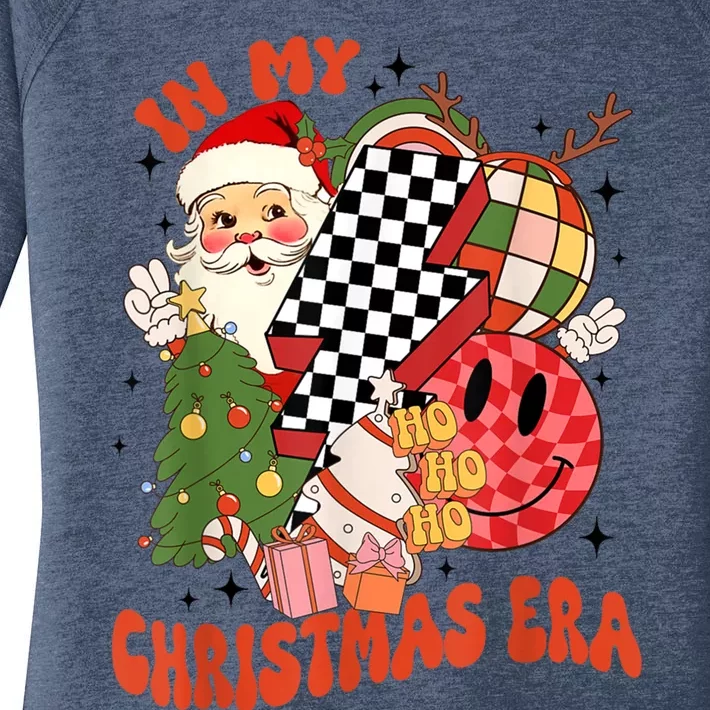 Retro In My Christmas Era Funny Christmas Gift Women's Perfect Tri Tunic Long Sleeve Shirt