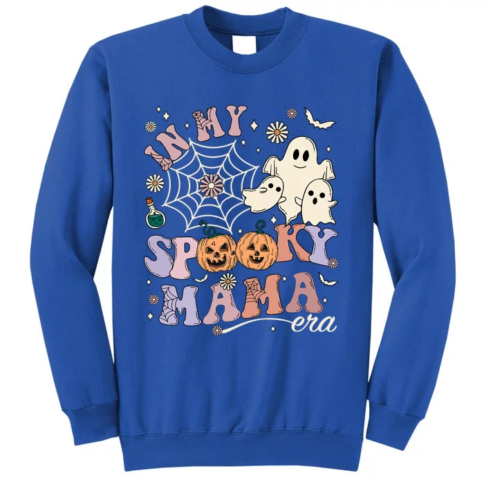 Retro In My Spooky Mama Era Cute Groovy Mom Halloween Ghost Funny Gift Tall Sweatshirt