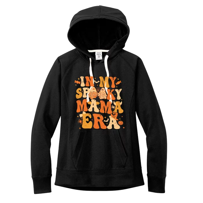 Retro In My Spooky Mama Era Halloween Ghost Spooky Vibes Gift Women's Fleece Hoodie