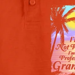 Retiret I´m Not Retired I´m A Professional Grandma Cool Gift Dry Zone Grid Performance Polo