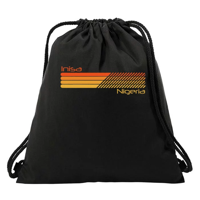 Retro Inisa Nigeria Drawstring Bag