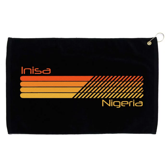 Retro Inisa Nigeria Grommeted Golf Towel