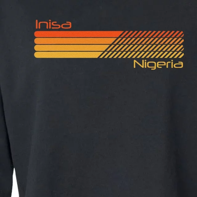 Retro Inisa Nigeria Cropped Pullover Crew