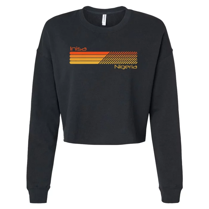 Retro Inisa Nigeria Cropped Pullover Crew