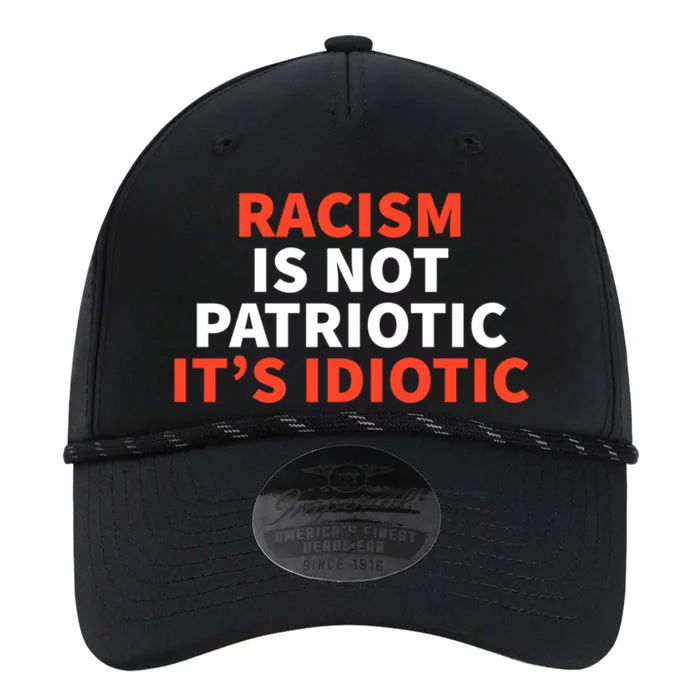 Racism Is Not Patriotic It’s Idiotic Social Justice Gift Performance The Dyno Cap