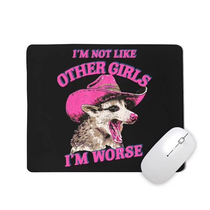 Retro IM Not Like Other IM Worse Racoon Mousepad