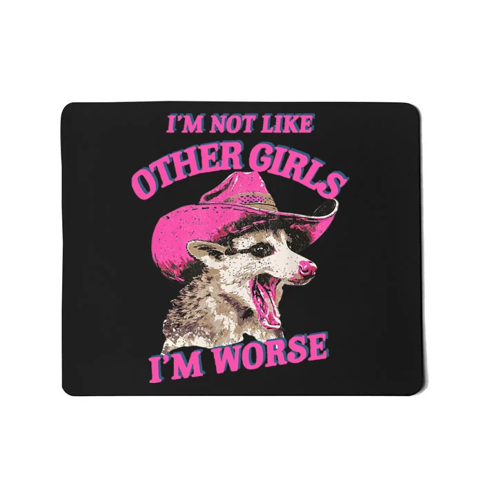 Retro IM Not Like Other IM Worse Racoon Mousepad