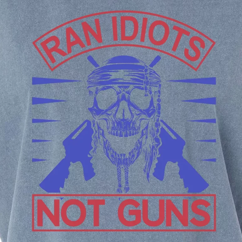 Rain Idiots Not Guns Garment-Dyed Women's Muscle Tee