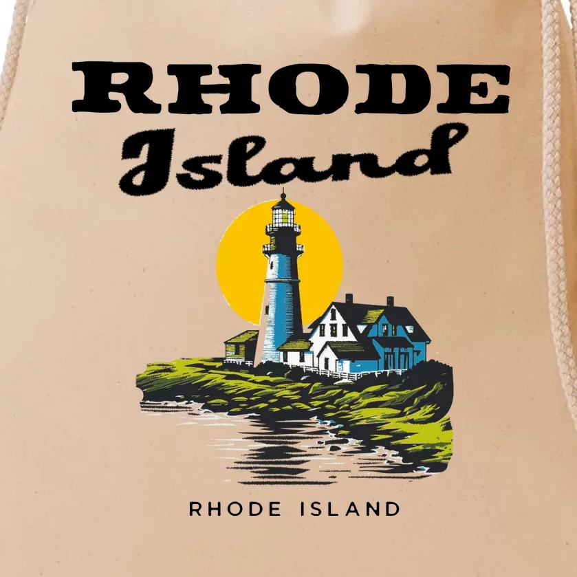 Rhode Island New England Drawstring Bag