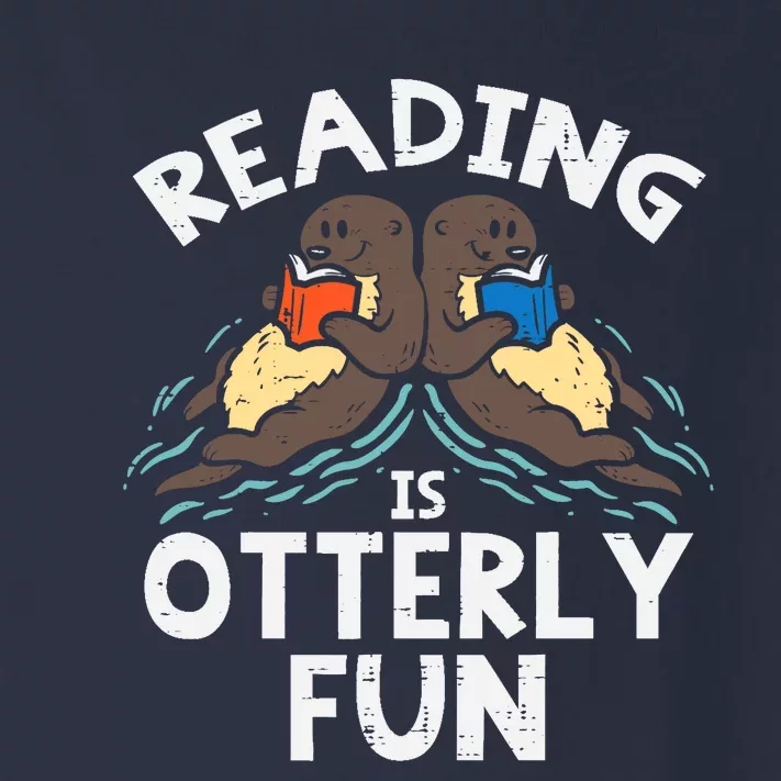 Reading Is Otterly Fun Otter Book Lover Librarian Bookworm Toddler Long Sleeve Shirt