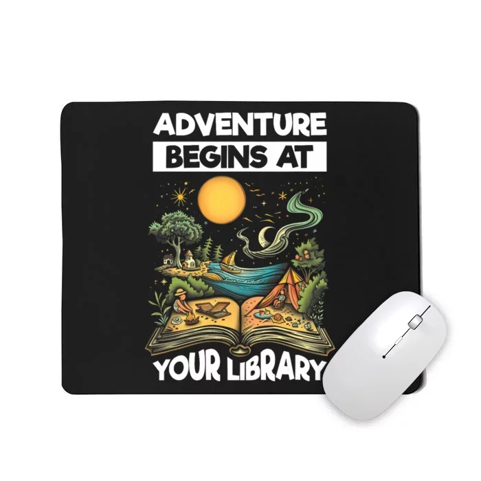 Reading Is Out There Adventure Begins At Your Library Summer Mousepad