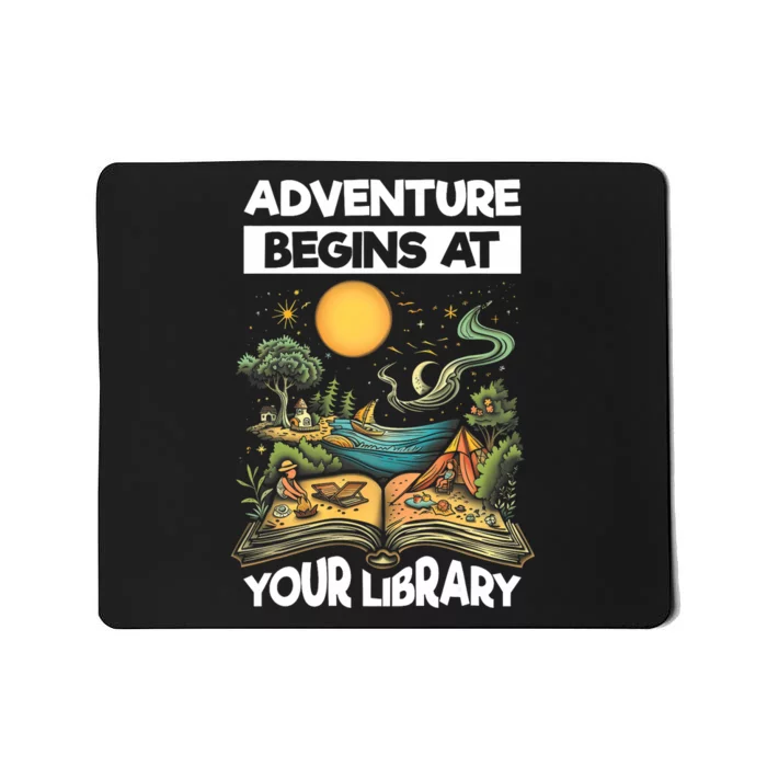 Reading Is Out There Adventure Begins At Your Library Summer Mousepad