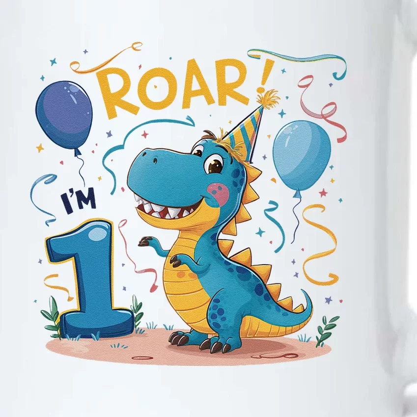 Roar IM One Baby First Birthday Celebrate Being Black Color Changing Mug