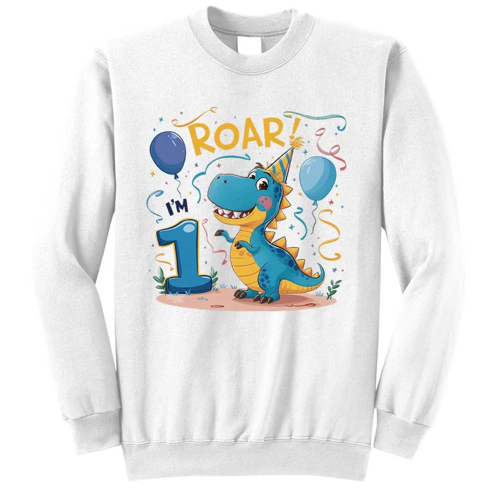 Roar IM One Baby First Birthday Celebrate Being Sweatshirt