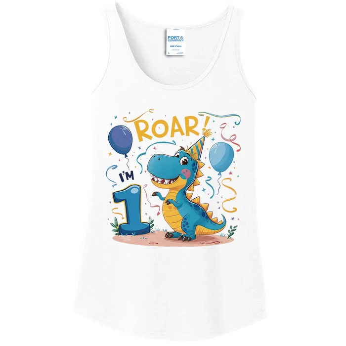 Roar IM One Baby First Birthday Celebrate Being Ladies Essential Tank