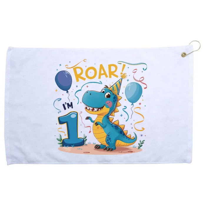 Roar IM One Baby First Birthday Celebrate Being Grommeted Golf Towel