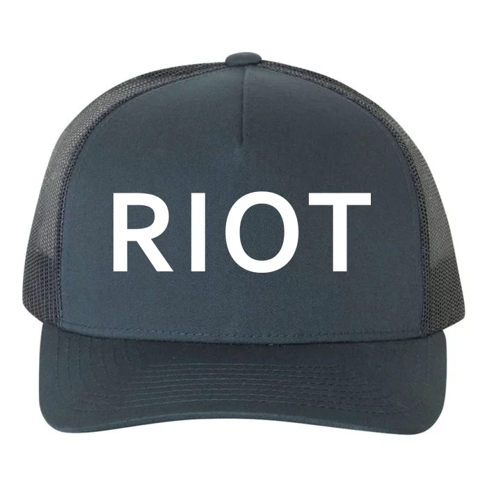 RIOT Funny Vintage Classic Logo Yupoong Adult 5-Panel Trucker Hat