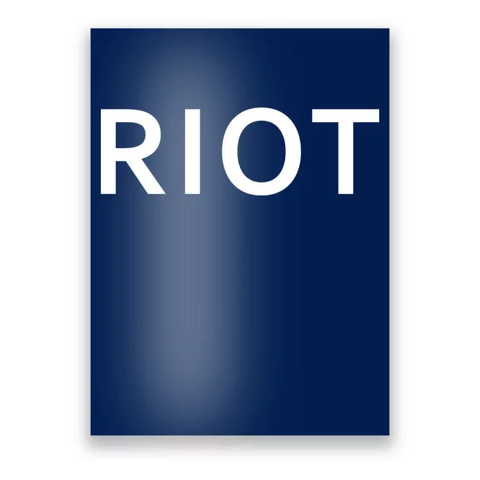 RIOT Funny Vintage Classic Logo Poster