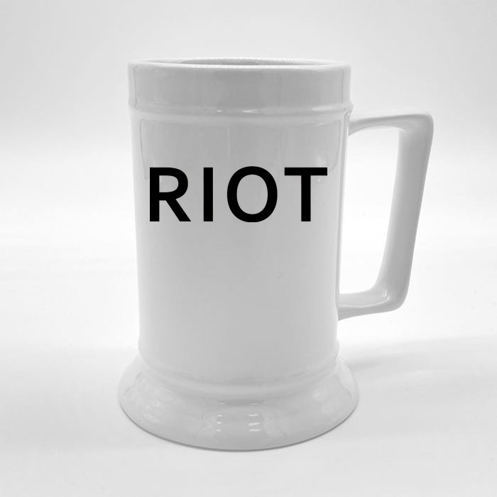 RIOT Funny Vintage Classic Logo Front & Back Beer Stein