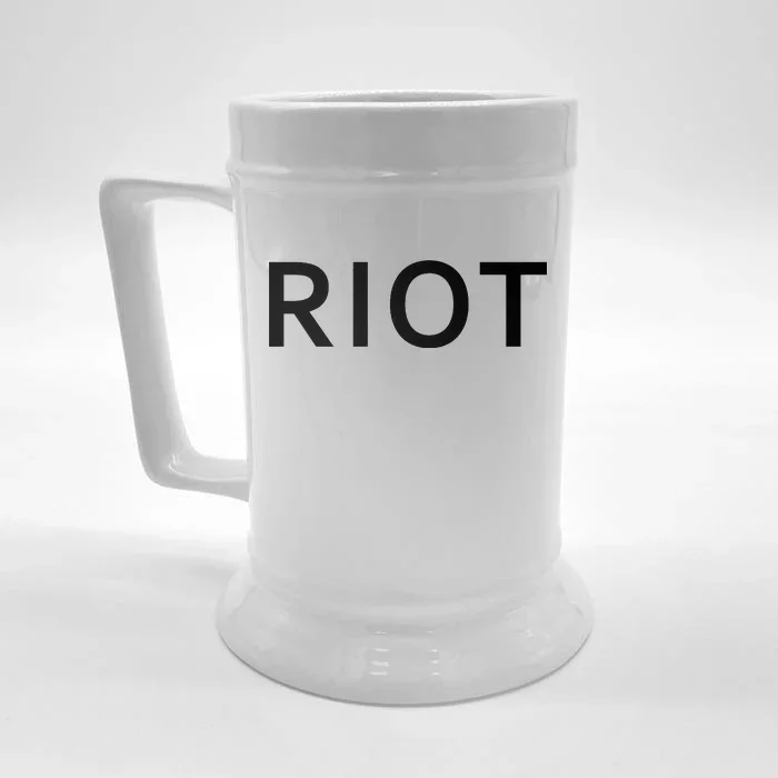 RIOT Funny Vintage Classic Logo Front & Back Beer Stein