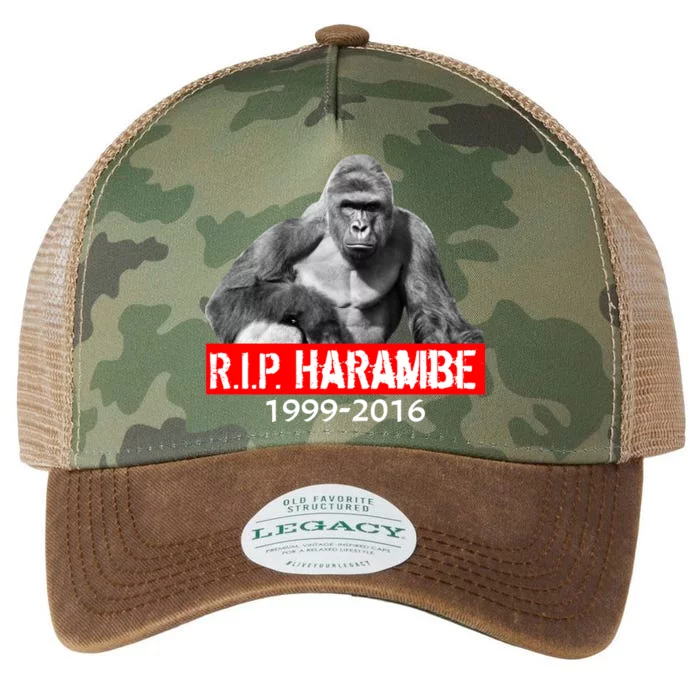 RIP Harambe Gorilla Cincinnati Zoo Legacy Tie Dye Trucker Hat