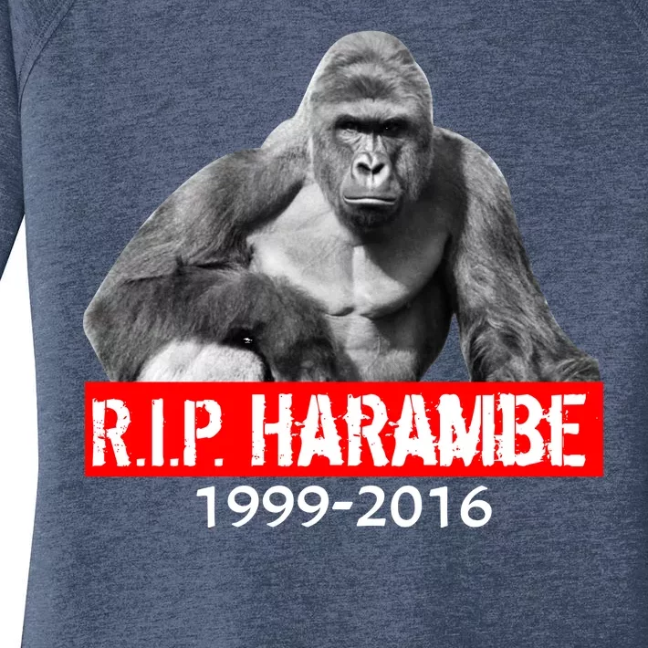 RIP Harambe Gorilla Cincinnati Zoo Women's Perfect Tri Tunic Long Sleeve Shirt