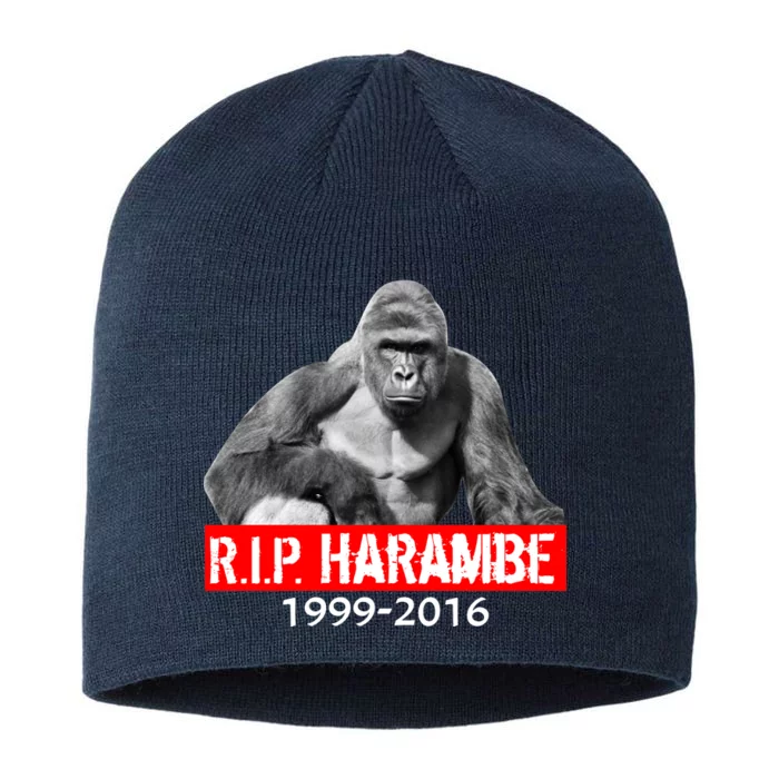 RIP Harambe Gorilla Cincinnati Zoo 8 1/2in Sustainable Knit Beanie