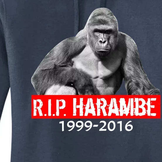 RIP Harambe Gorilla Cincinnati Zoo Women's Pullover Hoodie