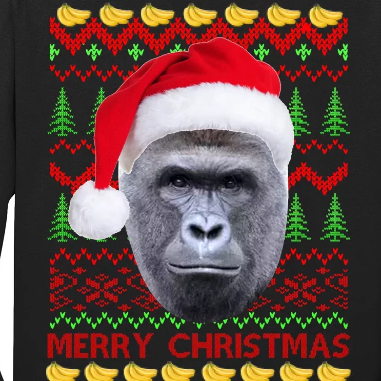 RIP Harambe Merry Ugly Christmas Sweater Long Sleeve Shirt