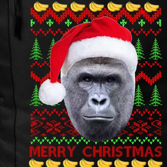 RIP Harambe Merry Ugly Christmas Sweater Daily Commute Backpack