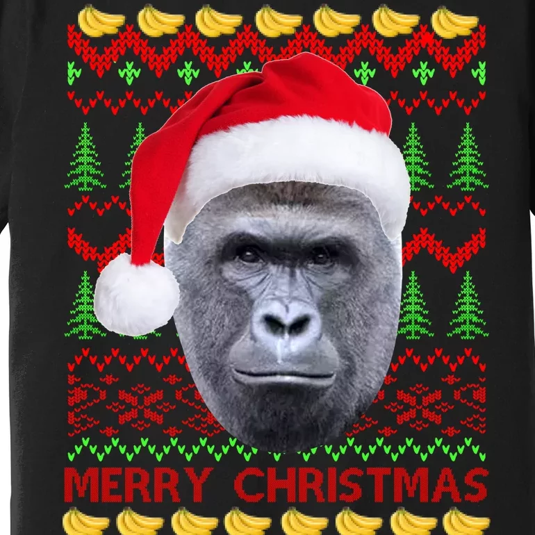 RIP Harambe Merry Ugly Christmas Sweater Premium T-Shirt