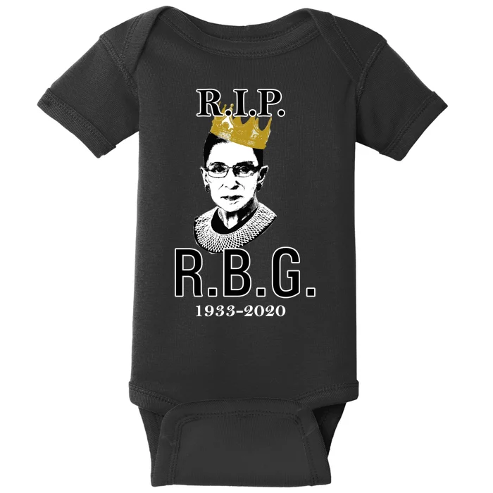 RIP Notorious RBG Ruth Bader Ginsburg 1933-2020 Baby Bodysuit