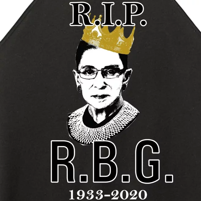 RIP Notorious RBG Ruth Bader Ginsburg 1933-2020 Women’s Perfect Tri Rocker Tank