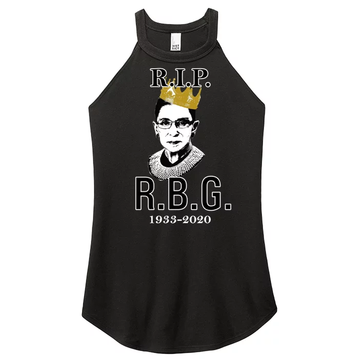 RIP Notorious RBG Ruth Bader Ginsburg 1933-2020 Women’s Perfect Tri Rocker Tank