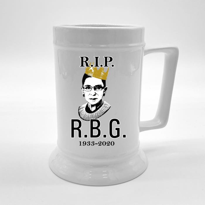 RIP Notorious RBG Ruth Bader Ginsburg 1933-2020 Front & Back Beer Stein