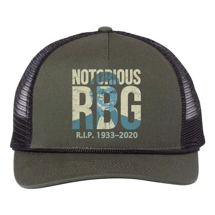 RIP Notorious RBG Ruth Ginsburg 1933-2020 Retro Rope Trucker Hat Cap