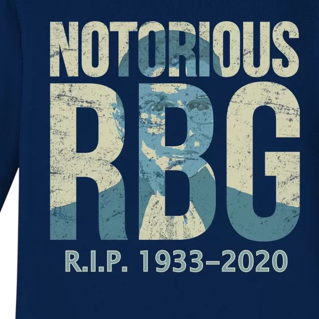 RIP Notorious RBG Ruth Ginsburg 1933-2020 Baby Long Sleeve Bodysuit