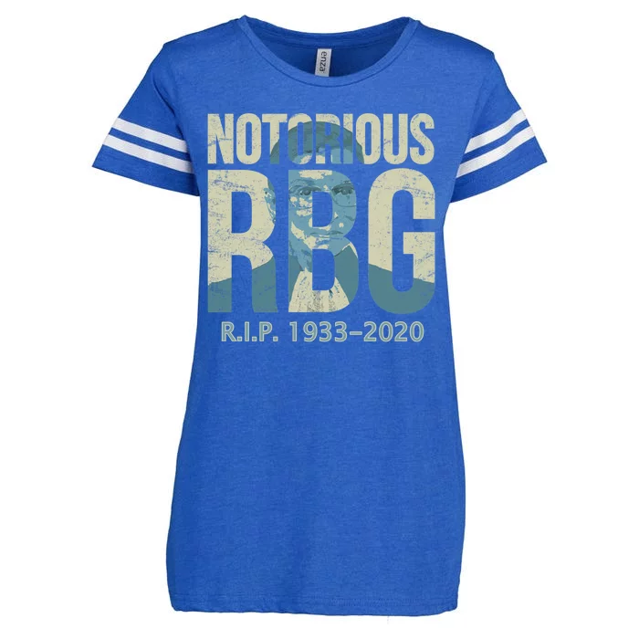 RIP Notorious RBG Ruth Ginsburg 1933-2020 Enza Ladies Jersey Football T-Shirt