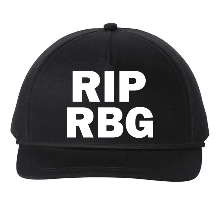 RIP RBG Snapback Five-Panel Rope Hat