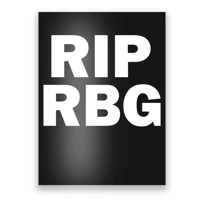 RIP RBG Poster