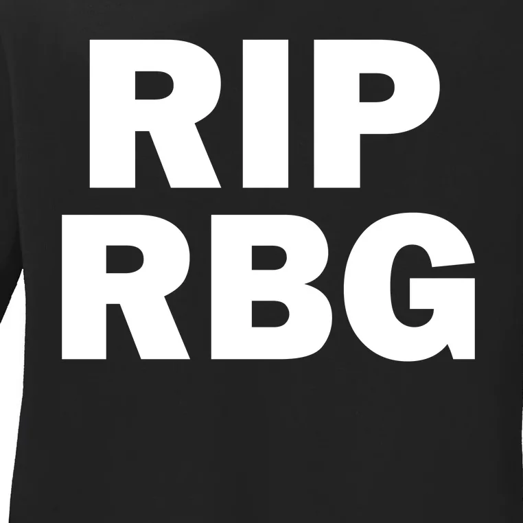 RIP RBG Ladies Long Sleeve Shirt