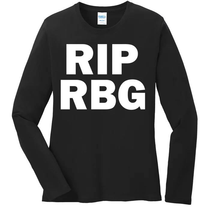 RIP RBG Ladies Long Sleeve Shirt