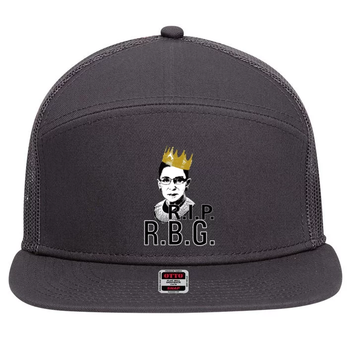 RIP RBG Ruth Bader Ginsburg 7 Panel Mesh Trucker Snapback Hat