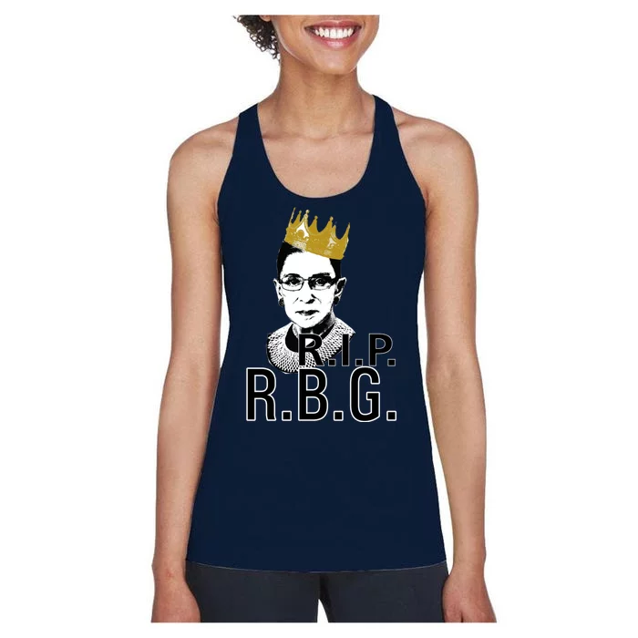 RIP RBG Ruth Bader Ginsburg Women's Racerback Tank