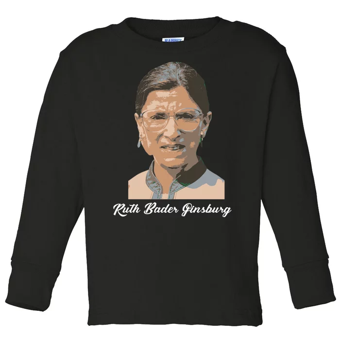 RIP Ruth Bader Ginsberg Toddler Long Sleeve Shirt