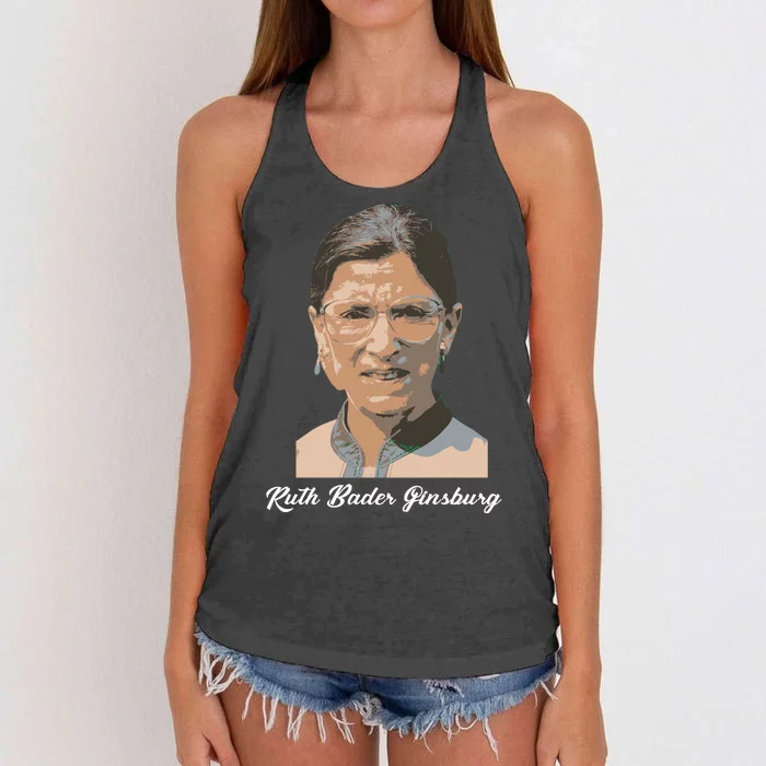 RIP Ruth Bader Ginsberg Women's Knotted Racerback Tank